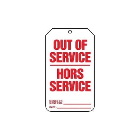 Accuform RP-Plastic, 3-1/4 in Width, 0.075 in Height, , 25 PK TCF505CTP